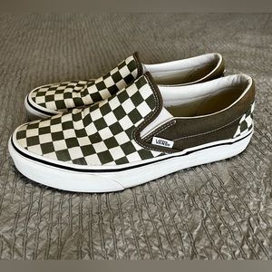 Checkered Slip On Vans